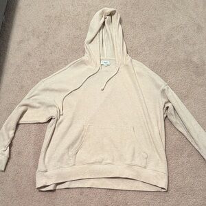 Aerie Light Cream Hoodie Sweatshirt